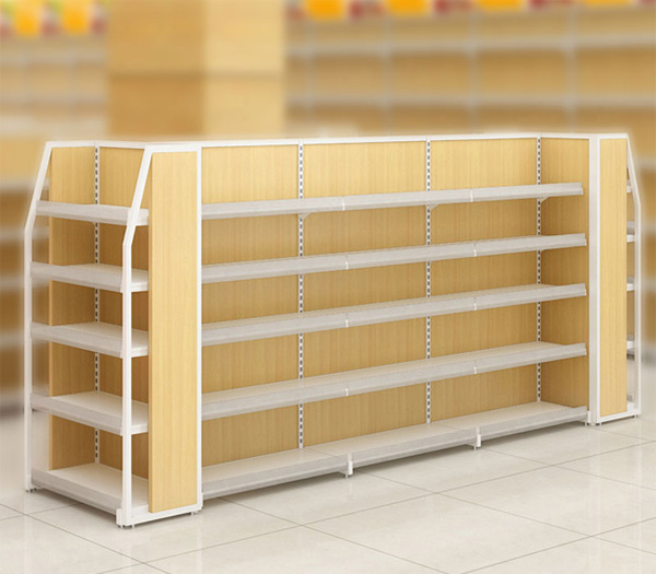 拉萨超市货架钢木结构
